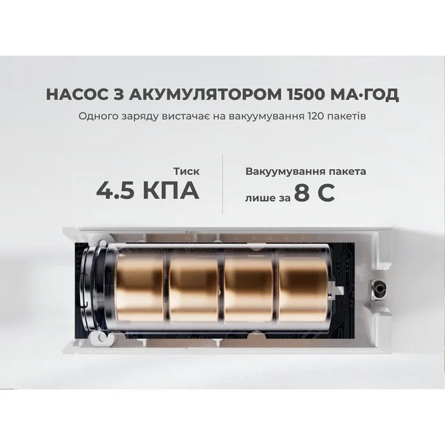 Набір для вакуумного пакування Vollyc by Flextail (NANO BAG SET), 20 пакетів + насос — Photo 3