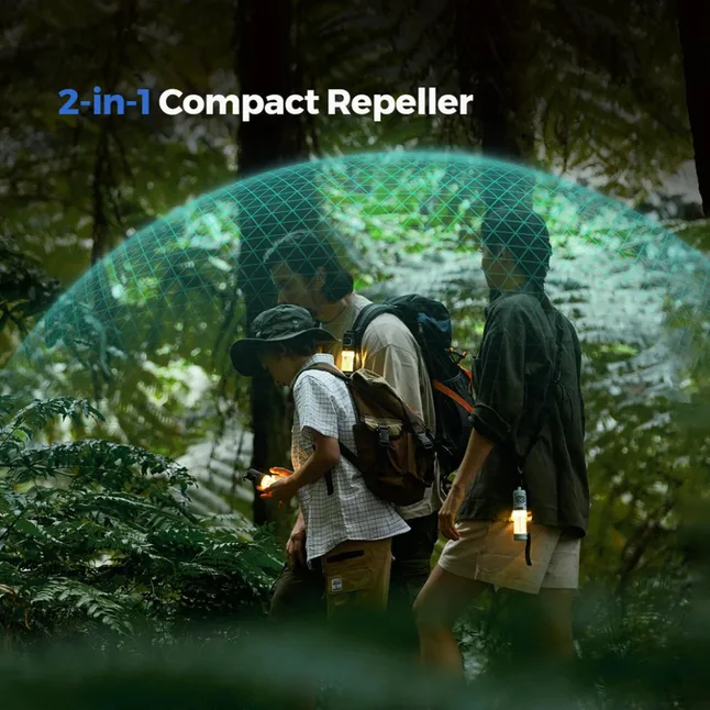 Фумігатор-ліхтар кемпінговий Flextail Tiny Repel S, блакитний — Photo 3