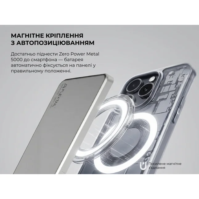 УМБ Vollyc by Flextail powerbank Zero Power Metal 5000 mAh, 19,25W, 1.6A — Photo 5