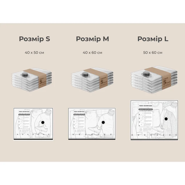 Набір для вакуумного пакування Vollyc by Flextail (NANO BAG SET), 20 пакетів + насос — Photo 5