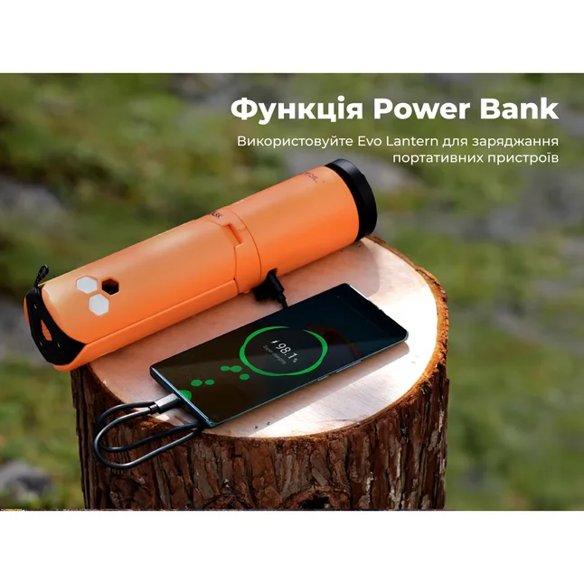Ліхтар телескопічний на тринозі Flextail Evo Lantern, помаранчевий — Photo 4