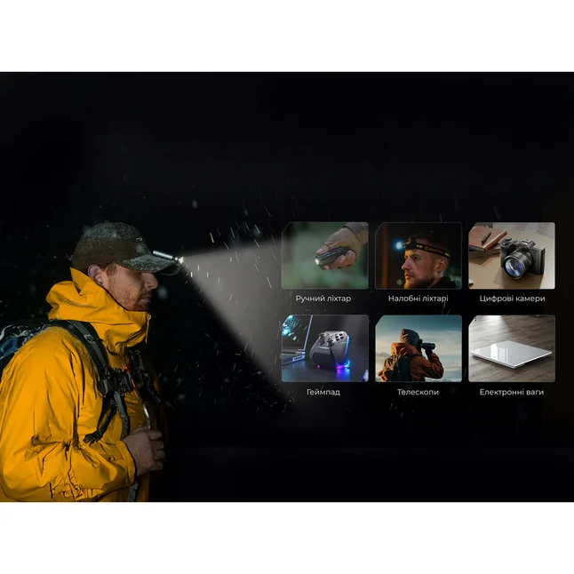 Акумулятор 900mAh Flextail Zero Battery usb type C зарядка — Photo 5