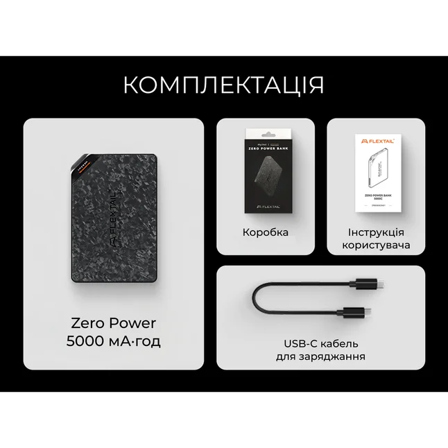 УМБ Flextail powerbank Zero Power 5000 mAh, 22,5W, 3A, Fast Charge — Photo 8