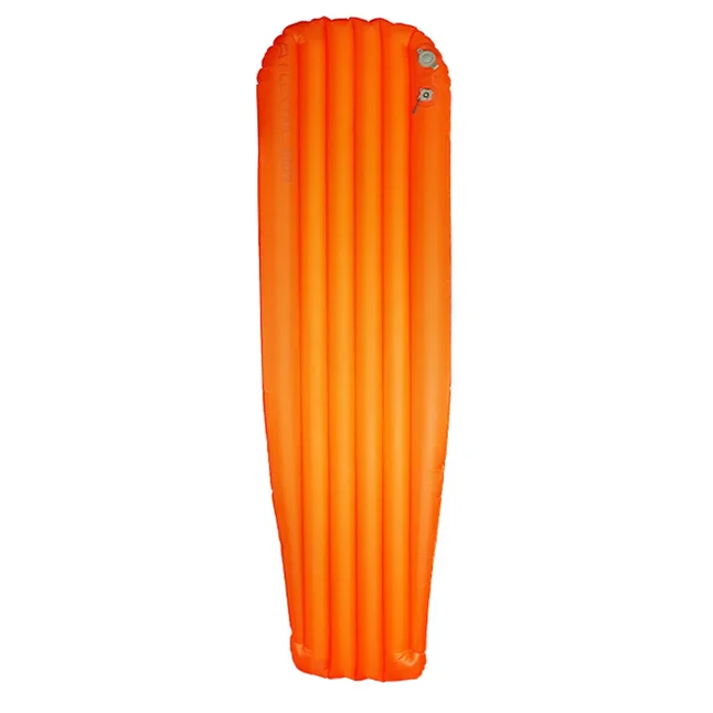 Матрац туристичний самонадувний одномісний Flextail R05 AVS Mummy надлегкий, 183х65х7 см з насосною капсулою AVS, помаранчевий
