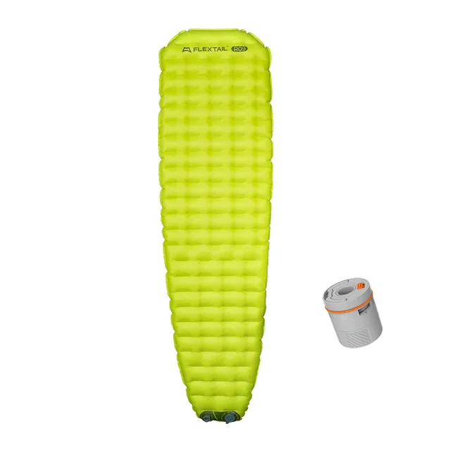Матрас самонадувающийся Flextail Tiny Slleeping Pad R09 AVS Mummy, размер L (196 х 65 х 9 см), зеленый