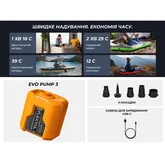 Портативный воздушный насос Flextail Evo Pump 3, 1000 л/мин, оранжевый — Photo 13