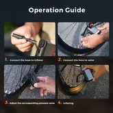 Велосипедний міні насос електричний Flextail Tiny Bike Pump Pro, 120 PSI — Photo 83